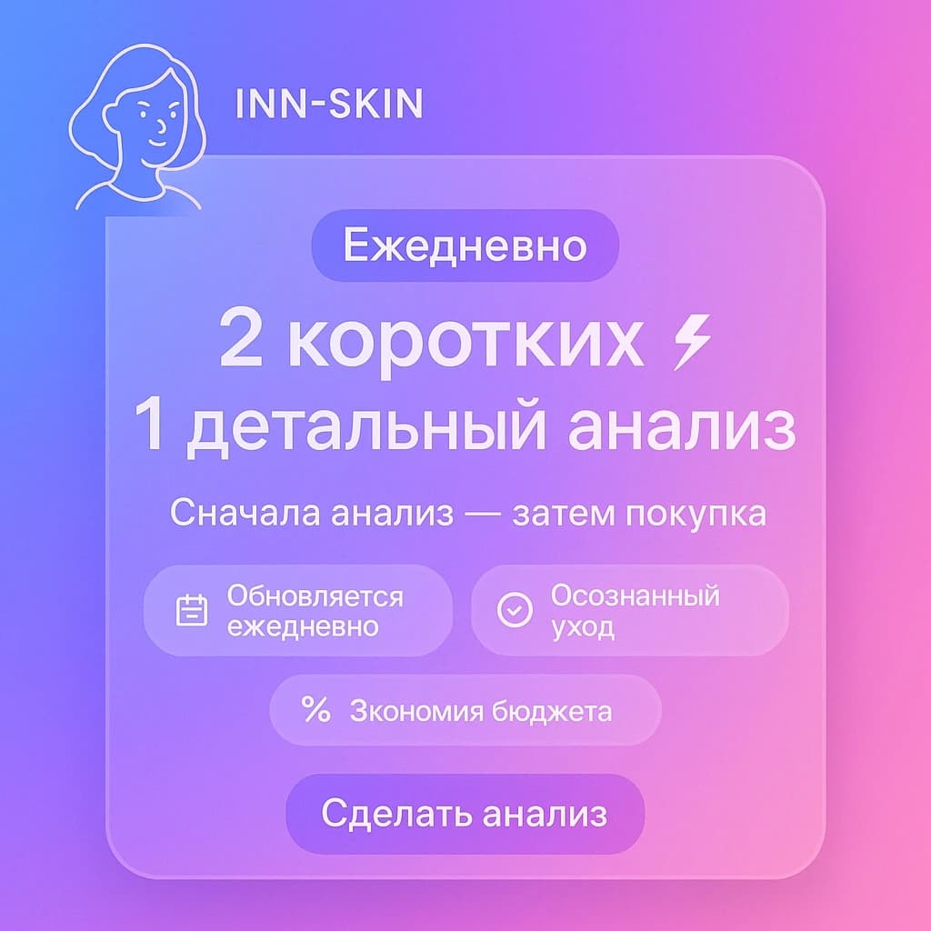 Твоя кожа — твои правила: теперь 2 коротких и 1 детальный анализ каждый день